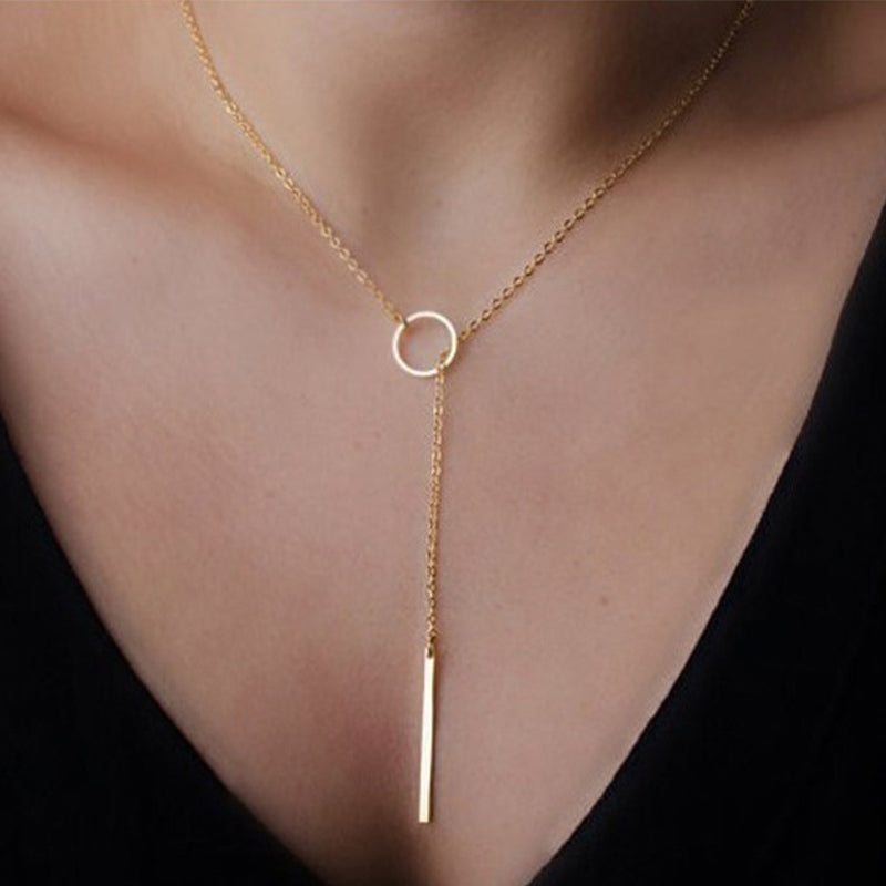 Street Geometric Patchwork Necklaces