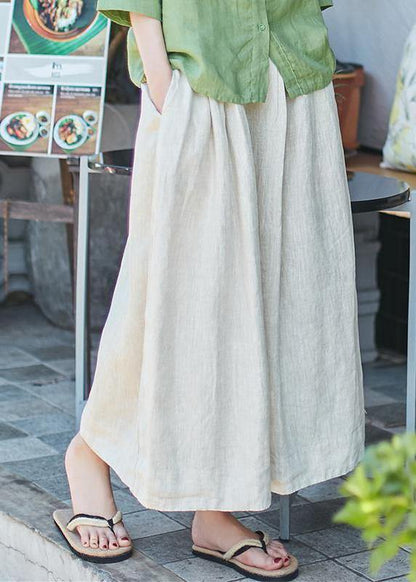 Organic Linen Skirt Boutique Linen A-line Skirt