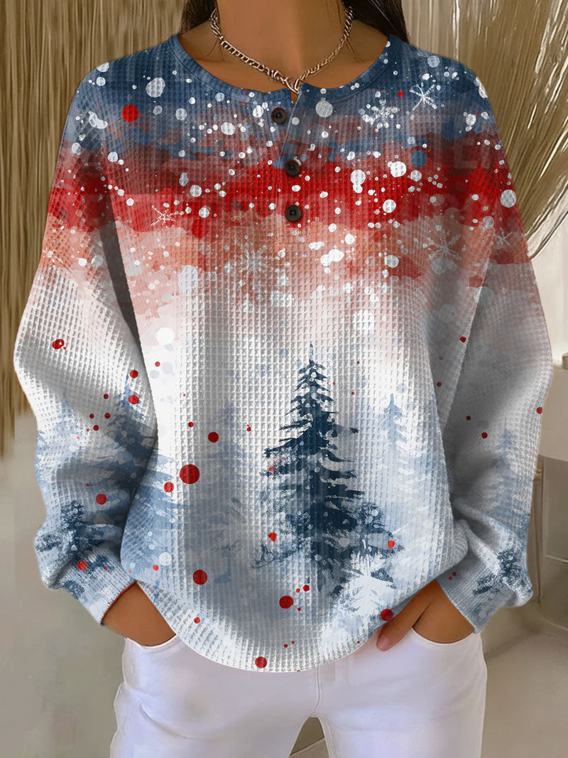 Alva | Christmas Sweater with Soft Fir Tree Pattern