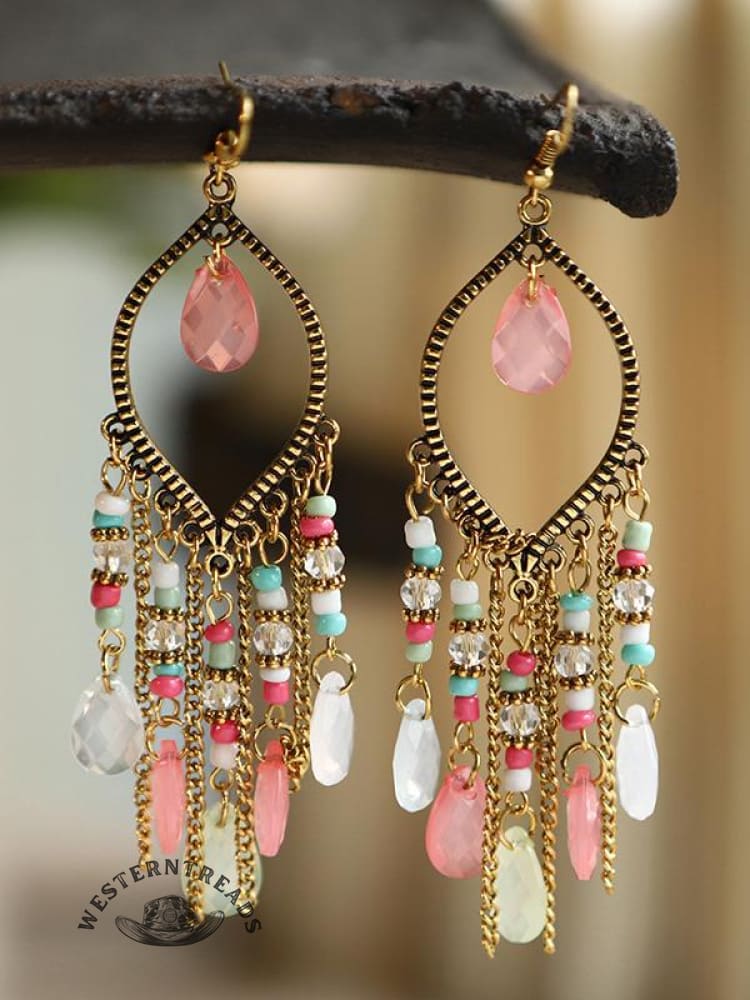 Water Drop Chain Earrings