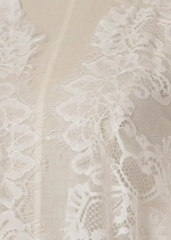 Boutique White Long Sleeve Lace Beach Cardigans Summer