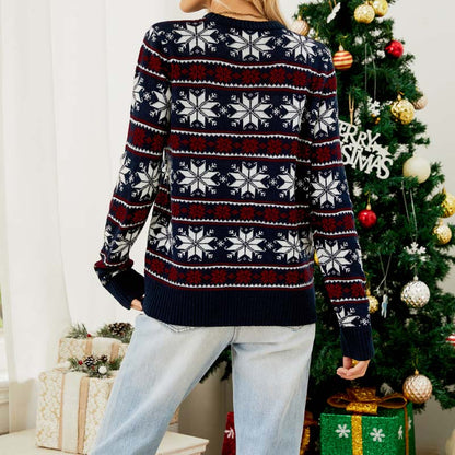 Christmas Knit Sweater with Winter Design
