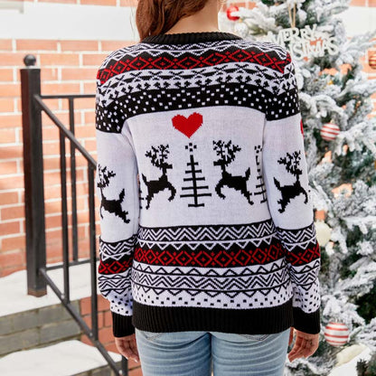 Knit Sweater with Christmas Pattern
