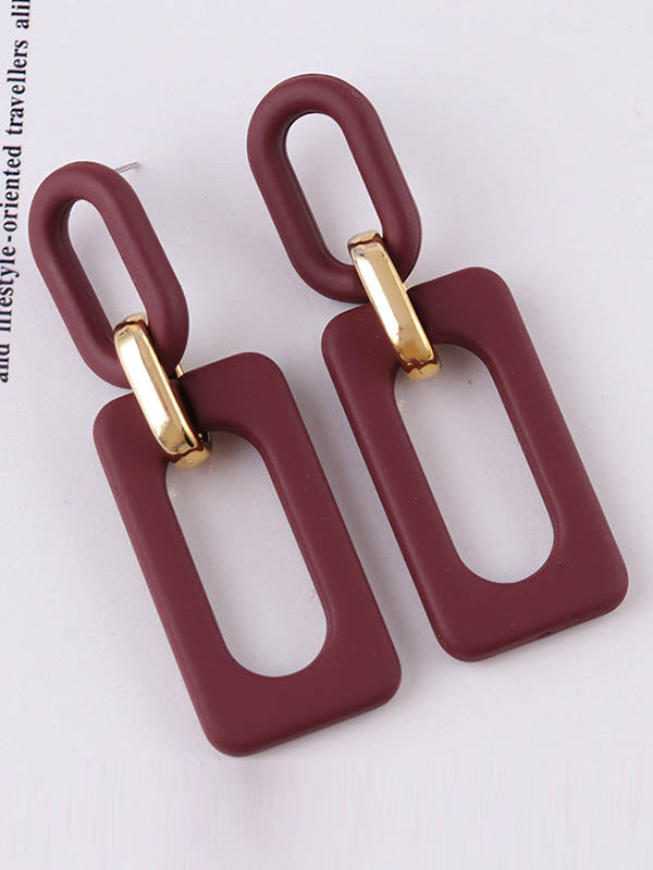 Geometric Hollow Earrings Accessories