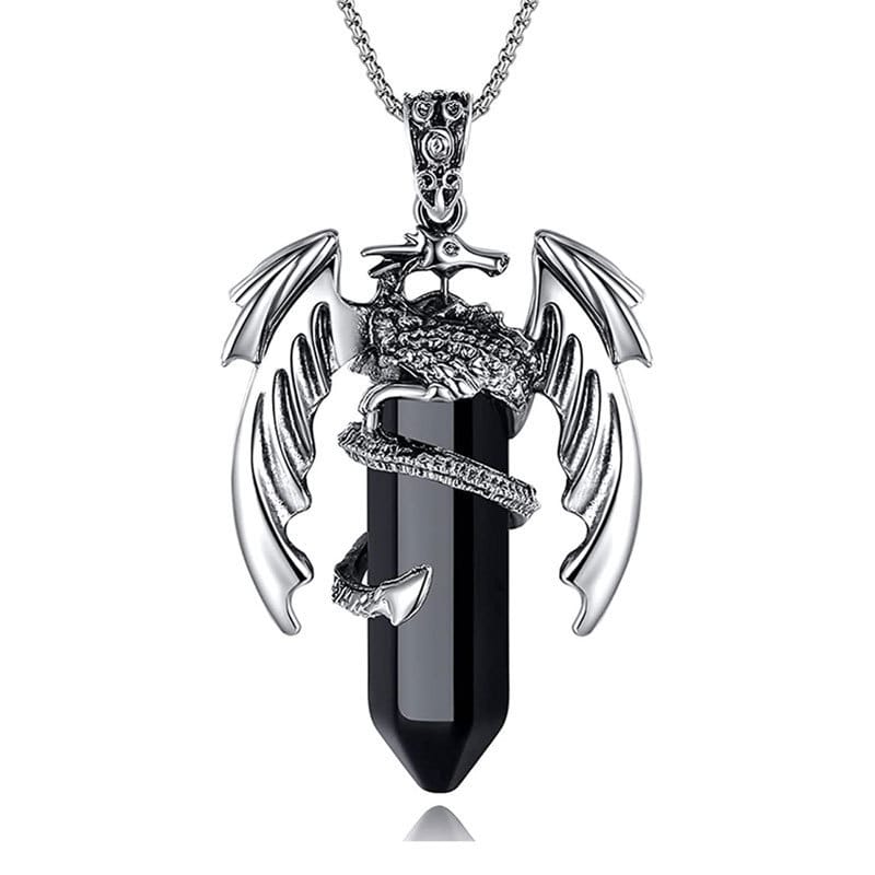 Wyrm’s Embrace Crystal Necklace