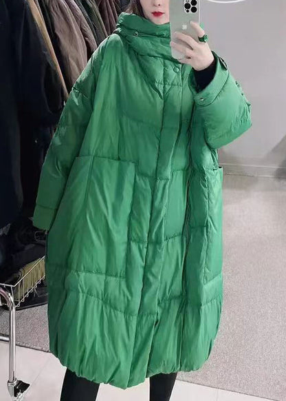 Italian Rose Hooded Pockets Duck Down Parka Winter