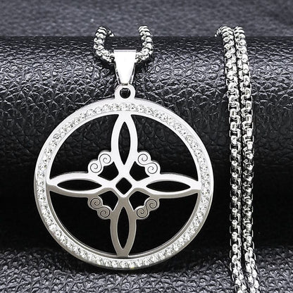 Shielding Spell: Enchanted Crystal Witches' Knot Talisman