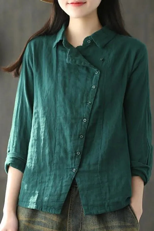 Limited Stock- Retro Long Sleeve 100% Cotton Shirt