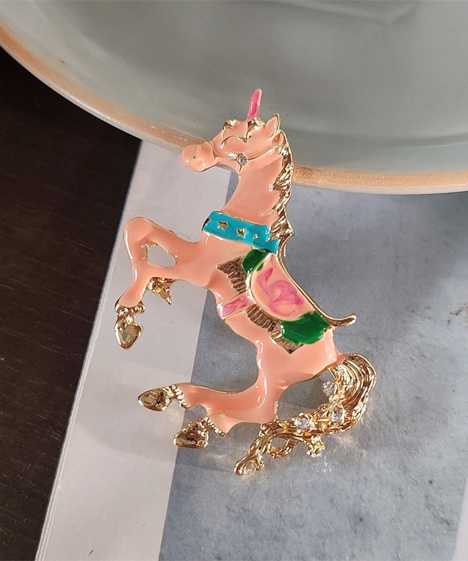 Green Copper Overgild Enamel Win Instant Success Brooches