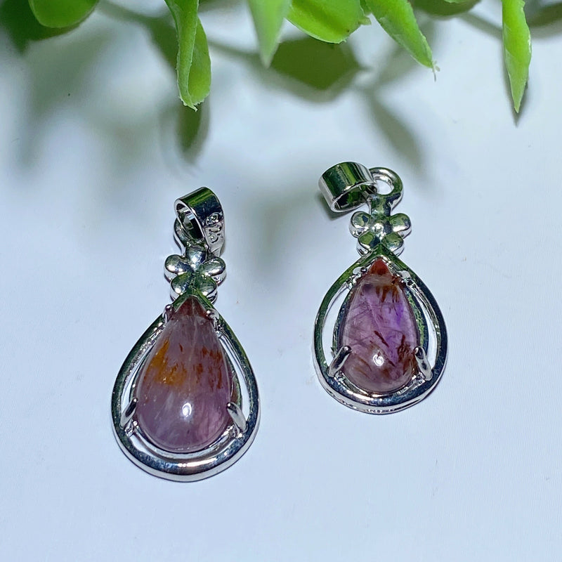 1.1 Inch Aura 23 Crystal Healing Pendant for Spiritual Protection