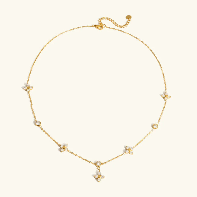 Fortune Diamond Clover Necklace