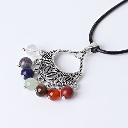 1.5 Inch Chakra Crystal Pendant for Energy Healing