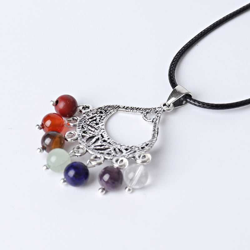 1.5 Inch Chakra Crystal Pendant for Energy Healing
