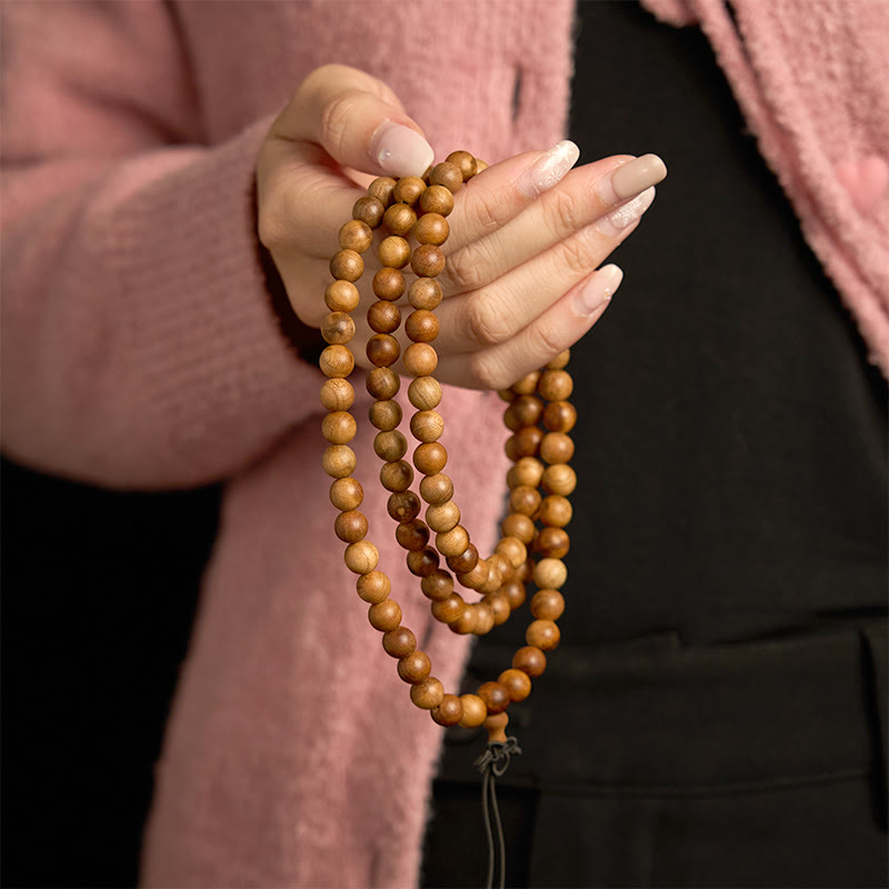 108 Beads Lightning Strike Peach Wood Protection Bracelet