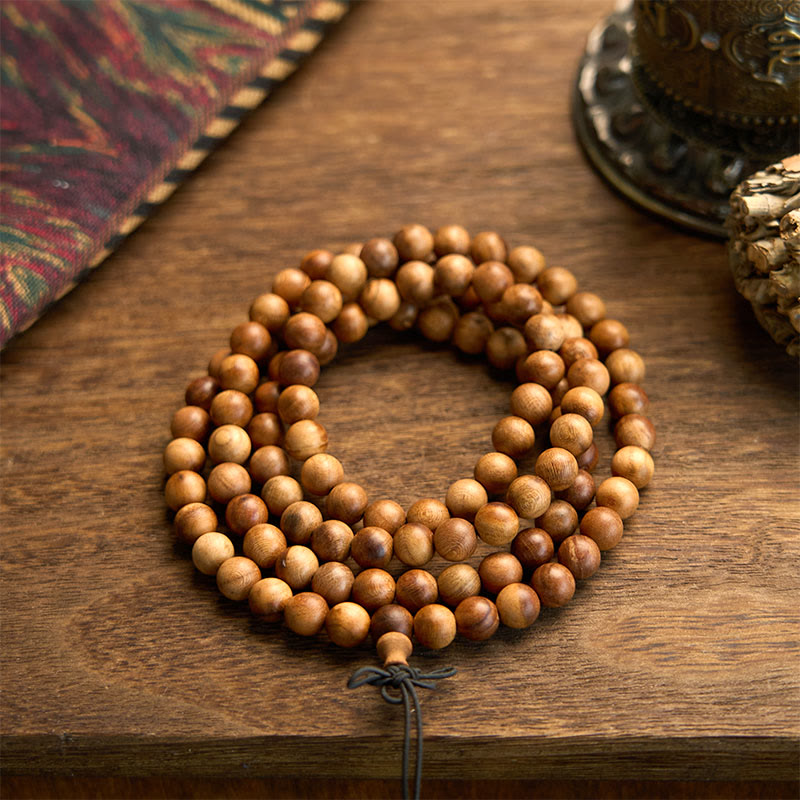 108 Beads Lightning Strike Peach Wood Protection Bracelet
