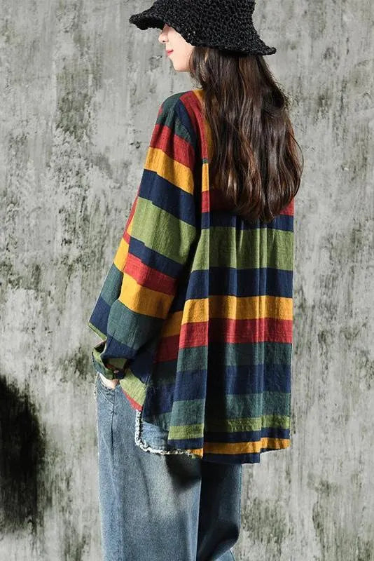Limited Stock- Striped Long Sleeve 100%cotton Shirt