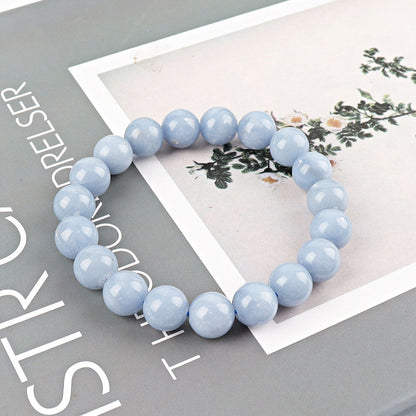 10mm Angelite Spiritual Bracelet for Healing