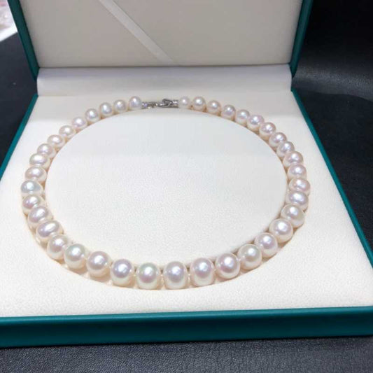 11-12mm Classic Aaa Grade Freshwater Pearl Necklace