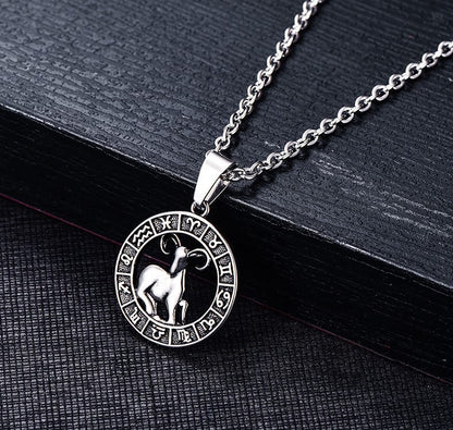 Celestial Zodiac Amulet Necklace