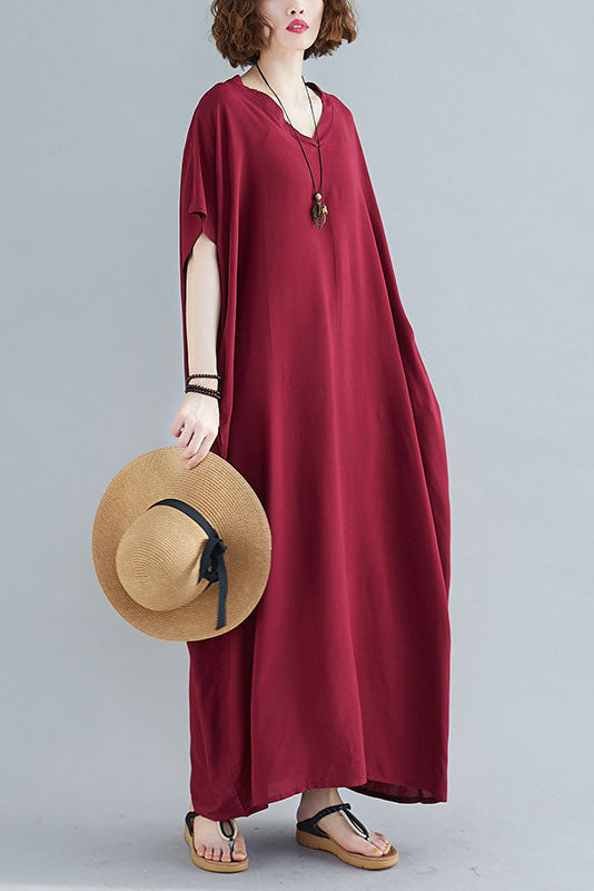 -new Style Short Sleeve Maxi Dress