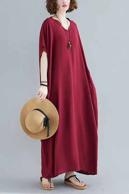 -new Style Short Sleeve Maxi Dress
