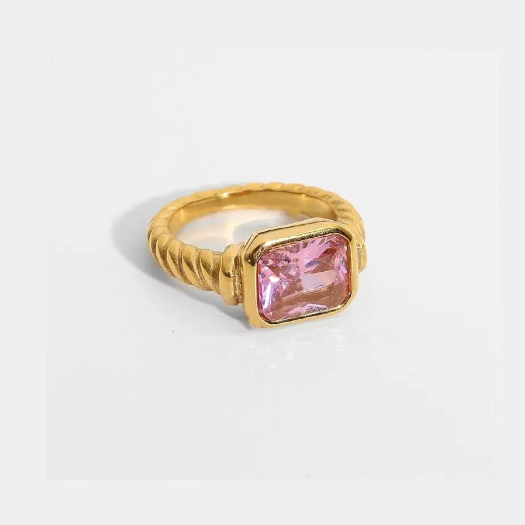 Natsumi Baguette Gemstone Ring