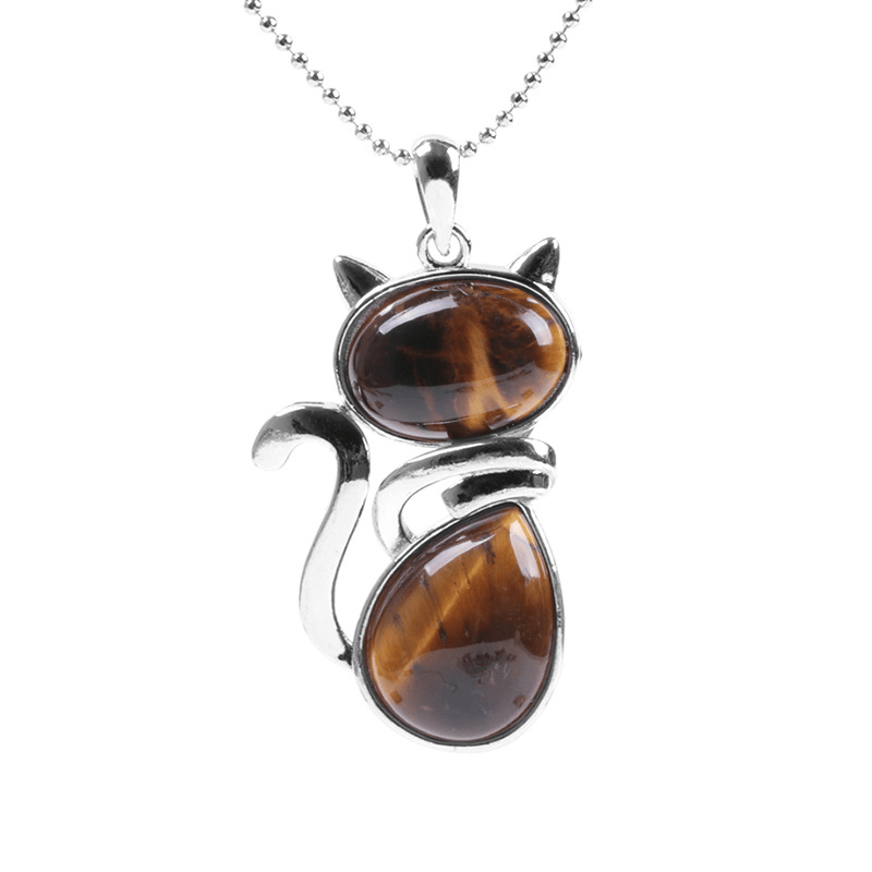 Mystic Feline Crystal Necklace