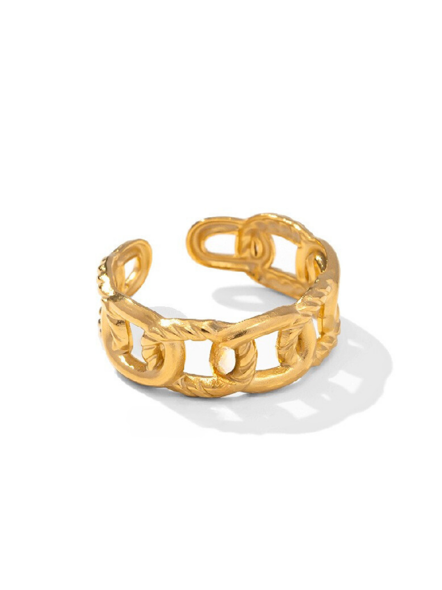 Ariyanna Geometric Stainless Ring