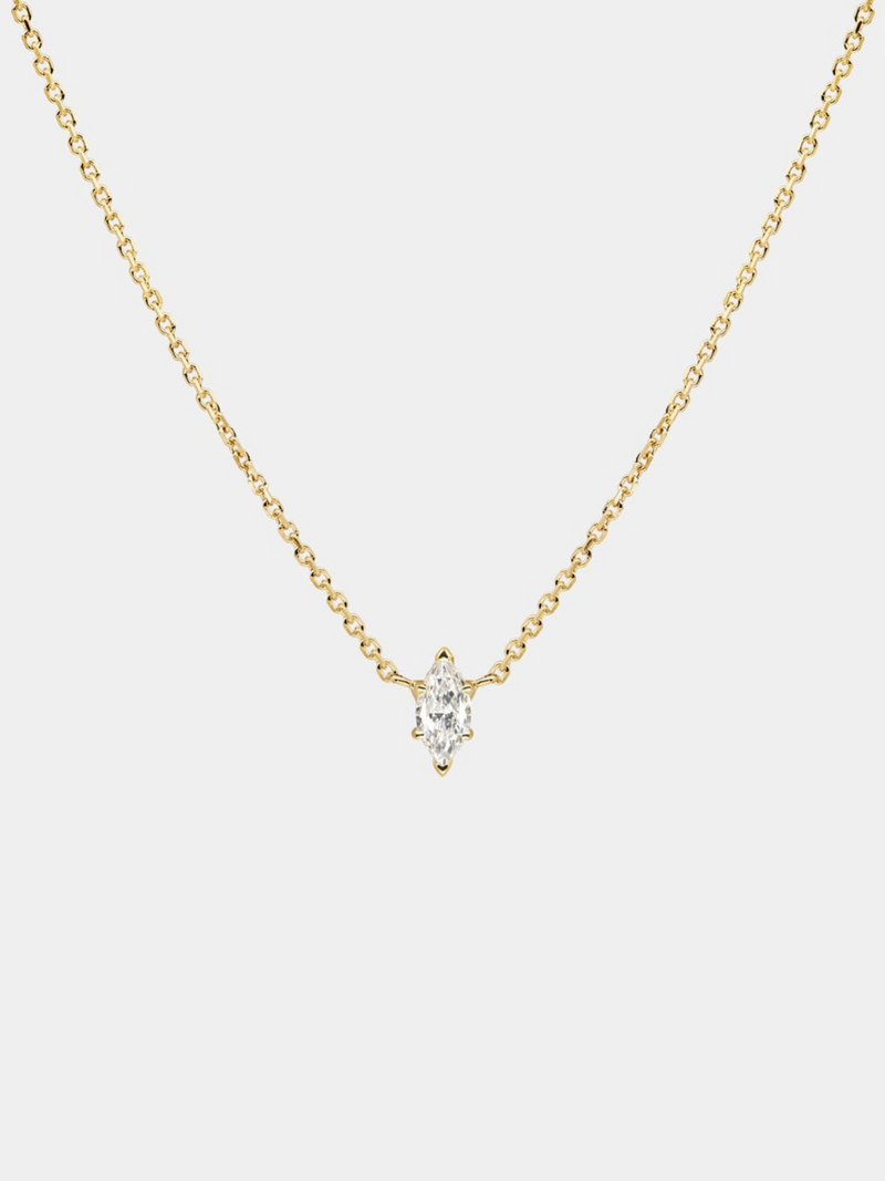 Zircon Minimal Crystal Chain Necklace