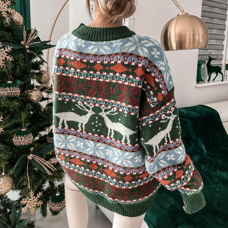 Turtleneck Sweater for Women Christmas