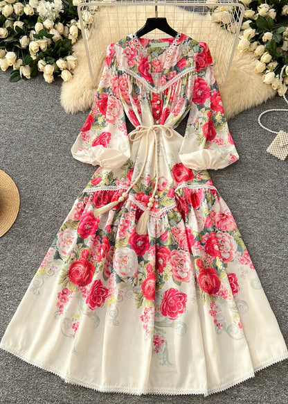 Fine Red Exra Large Hem Chiffon Robe Dresses Spring