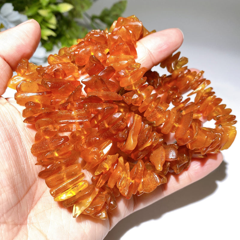 14-16mm Amber Chips Spiritual Healing Bracelet