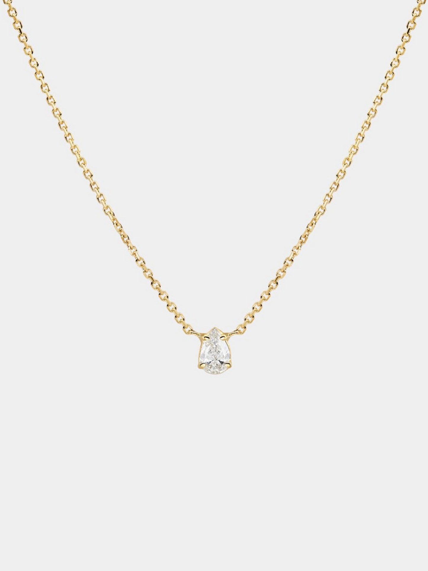 Zircon Minimal Crystal Chain Necklace