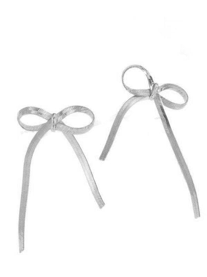 Bowknot Color Drop Earrings