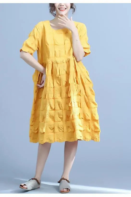 Cotton Dresses Summer Loose Clothes