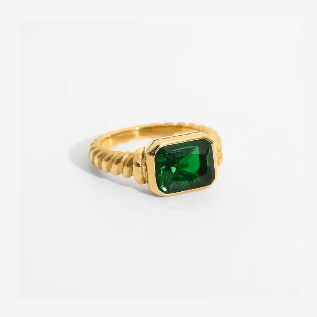 Natsumi Baguette Gemstone Ring