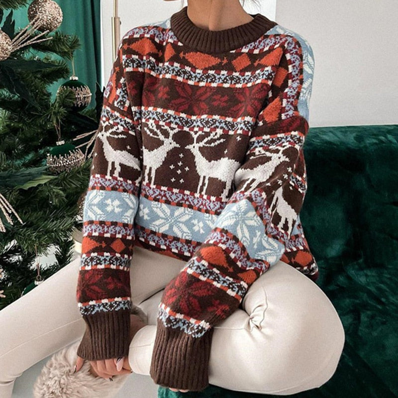 Turtleneck Sweater for Women Christmas