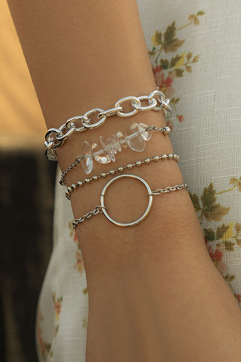 Simplicity Geometric Patchwork Bracelets