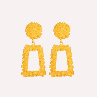 Street Geometric Patchwork Earrings