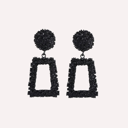 Street Geometric Patchwork Earrings