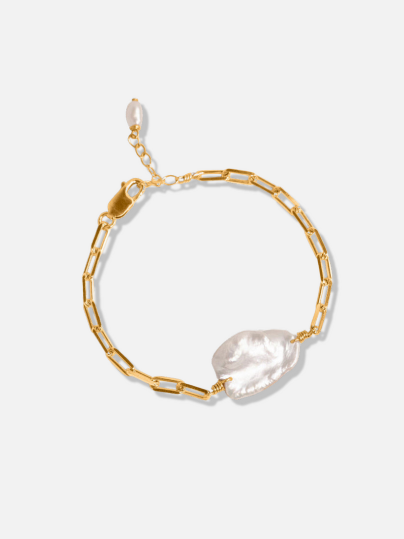 Tasha Baroque Pearl Chain Bracelet