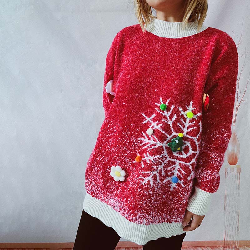 Christmas Sweater and Scarf Set