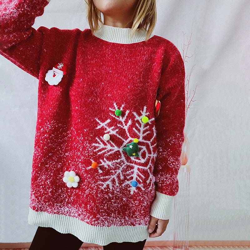 Christmas Sweater and Scarf Set