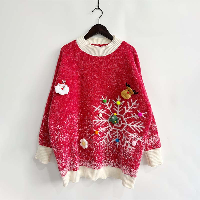 Christmas Sweater and Scarf Set