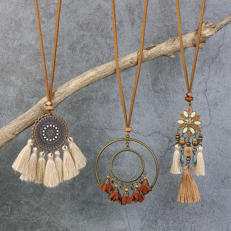 Geometric Patchwork Necklaces
