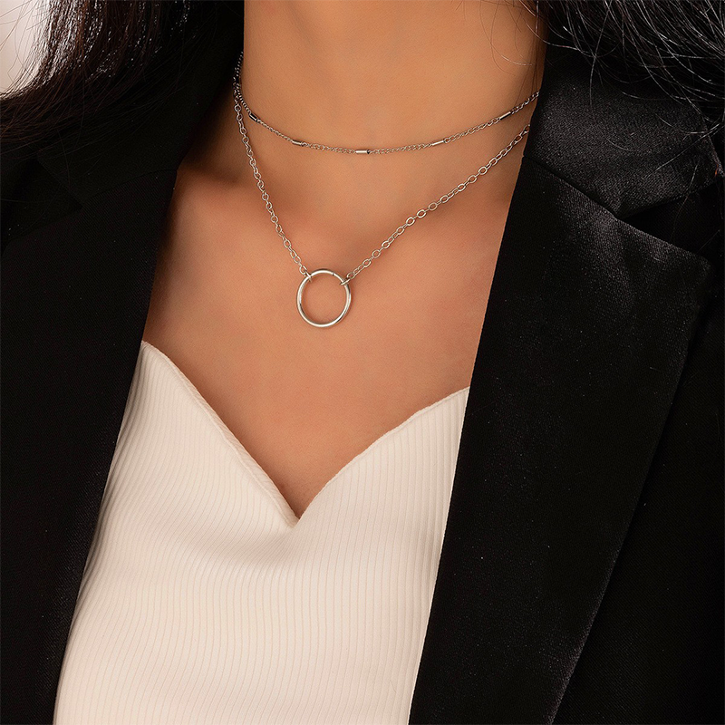 Simplicity Geometric Patchwork Necklaces Gj0067