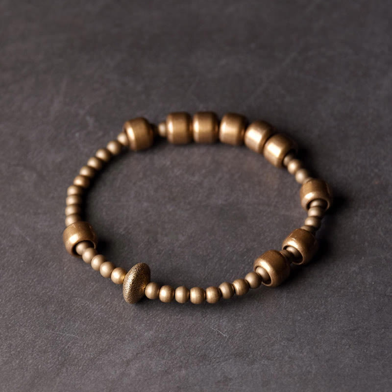 Buddha Stones Copper Brass Blance Wealth Bracelet