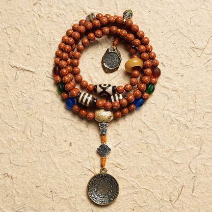 108 Beads Bodhi Seed Mala Bracelet Necklace for Wisdom & Peace