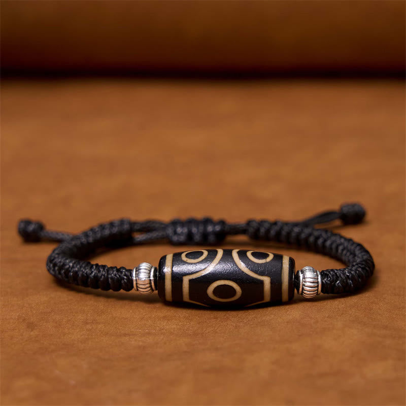 Spiritual Bracelet | Tibetan Nine-eye and Three-eyed Dzi Beads