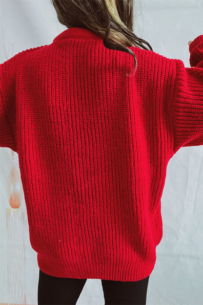 Casual Santa Claus Christmas Tree Patchwork Wear Art Crew Neck Sweater
